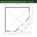 Butenas Gartenhaus LILIE - Typ E8