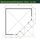 Butenas Gartenhaus LILIE - Typ E9