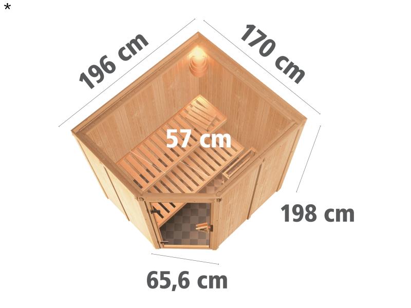 Karibu Sauna Lilja Plug & Play