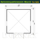 Butenas Gartenhaus MALVE - Typ W10
