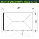 Butenas Gartenhaus MALVE - Typ W11