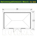 Butenas Gartenhaus MALVE - Typ W12