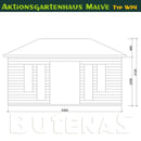 Butenas Gartenhaus MALVE - Typ W14