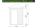 Butenas Gartenhaus MALVE - Typ W1