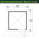 Butenas Gartenhaus MALVE - Typ W2