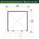 Butenas Gartenhaus MALVE - Typ W4
