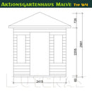 Butenas Gartenhaus MALVE - Typ W4