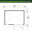 Butenas Gartenhaus MALVE - Typ W5