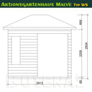 Butenas Gartenhaus MALVE - Typ W5