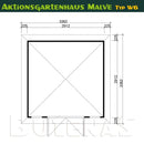 Butenas Gartenhaus MALVE - Typ W6