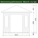 Butenas Gartenhaus MALVE - Typ W6
