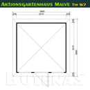 Butenas Gartenhaus MALVE - Typ W7