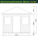 Butenas Gartenhaus MALVE - Typ W7