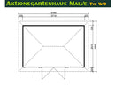 Butenas Gartenhaus MALVE - Typ W8