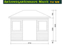 Butenas Gartenhaus MALVE - Typ W8