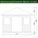 Butenas Gartenhaus MALVE - Typ W9