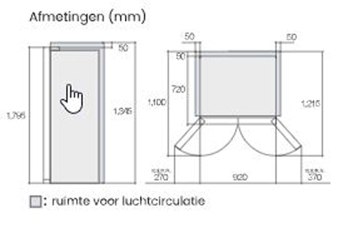 Hitachi French Door Kühlschrank R-WB640VRU0X-MGW , 4Türen, 90 cm, 640 Liter, Matt Weiß