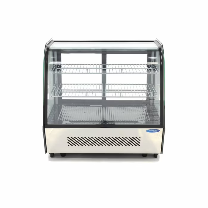 MAXIMA Gastro Glastürkühlschränke - 120 l - 70 cm - Hintere Schiebetüren