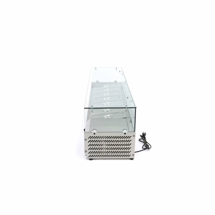 MAXIMA Gastro Aufsatzkühlvitrine - 160 cm - Passt 7 x 1/3 GN