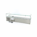 MAXIMA Gastro Aufsatzkühlvitrine - 140 cm - Passt 6 x 1/3 GN