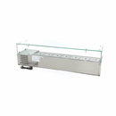 MAXIMA Gastro Aufsatzkühlvitrine - 160 cm - Passt 7 x 1/3 GN