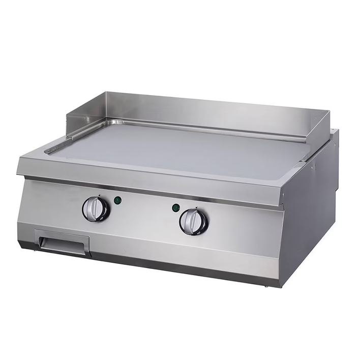 MAXIMA Gastro Heavy Duty Grillplatte - Glatte Chrom - Doppeleinheit - 70 cm Tief - Elektrisch - Gebraucht