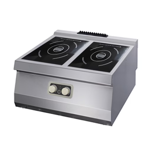 MAXIMA Gastro Heavy Duty Kochfeld - 2 Brenner - Induktion - Doppeleinheit - 70 cm Tief - Elektrisch - Gebraucht