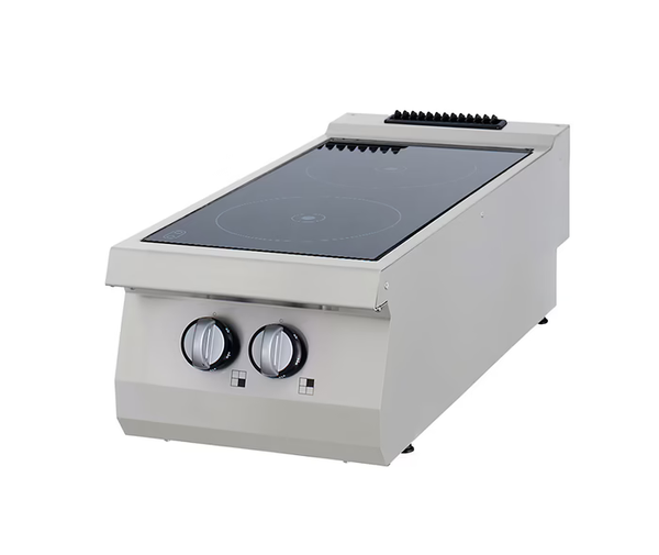 MAXIMA Gastro Heavy Duty Kochfeld - 2 Brenner - Infrarot - Doppeleinheit - 70 cm Tief - Elektrisch