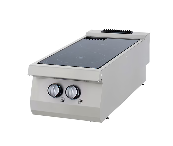 MAXIMA Gastro Heavy Duty Kochfeld - 2 Brenner - Infrarot - Doppeleinheit - 70 cm Tief - Elektrisch