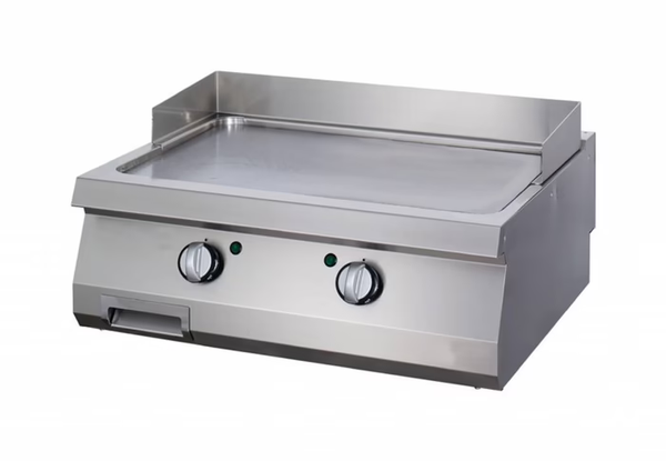 MAXIMA Gastro Heavy Duty Grillplatte - Glatte Chrom - Doppeleinheit - 70 cm Tief - Gas