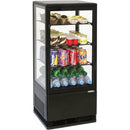 Casselin Mini Kühlvitrine 78L - Schwarz