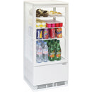 Casselin Mini Kühlvitrine 78L - Weiß