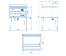 KSF Fischfritteuse L8/58 (18 Liter, Gas)