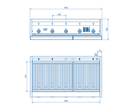 KSF Gastrobraeter RGS 105 - Gas