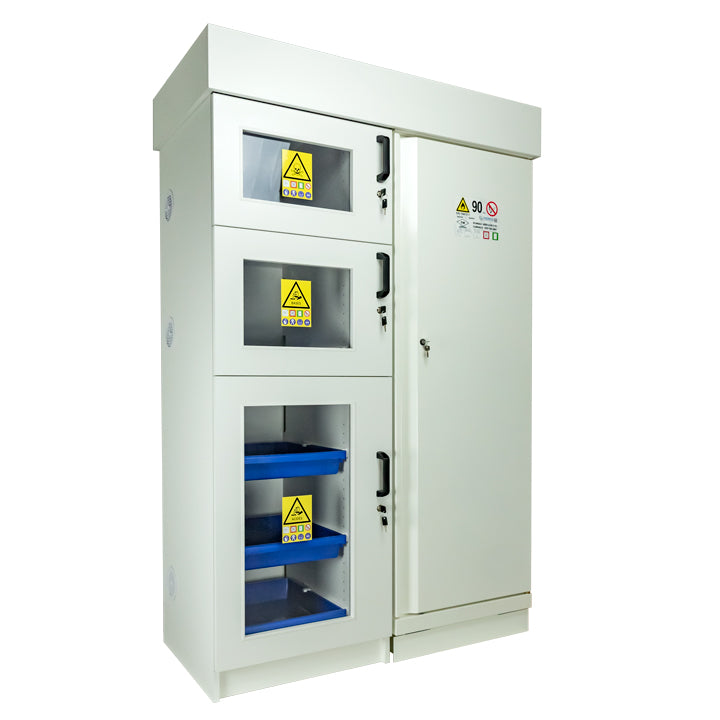 Ecosafe 2-türiger Sicherheitshochschrank Typ 90 - 4 Fächer