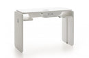 Soleni manicure table 'Nagel Nat' made of white melamine with cutout for extraction fan