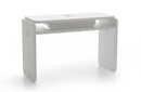 Soleni manicure table 'Nagel Nat' made of white melamine with cutout for extraction fan
