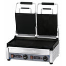 Casselin Panini Grill 2-fach - Premium mixed - Glatt / Gerillt mit Timer