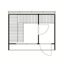 Fjordholz Sauna House Model Patio Size M