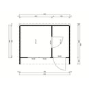 Fjordholz Sauna House Model Patio Size M