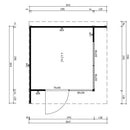 Fjordholz Sauna House Model Patio Size S