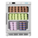 Polar Serie C Gefrierschrank Untertisch mit Glasfront - Edelstahl