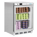Polar Serie C Gefrierschrank Untertisch mit Glasfront - Edelstahl