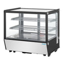 Polar Serie G Tischkühlvitrine Schwarz Quadratglas 120L