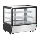 Polar Serie G Tischkühlvitrine Schwarz Quadratglas 120L