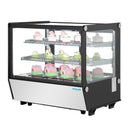 Polar Serie G Tischkühlvitrine Schwarz Quadratglas 120L