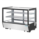 Polar Serie G Theken-Kühlschrank Schwarz Quadratisches Glas 160L