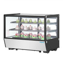 Polar Serie G Theken-Kühlschrank Schwarz Quadratisches Glas 160L