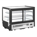 Polar Serie G Theken-Kühlschrank Schwarz Quadratisches Glas 160L