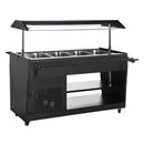 Polar Serie G Gekühltes Buffet in Schwarz